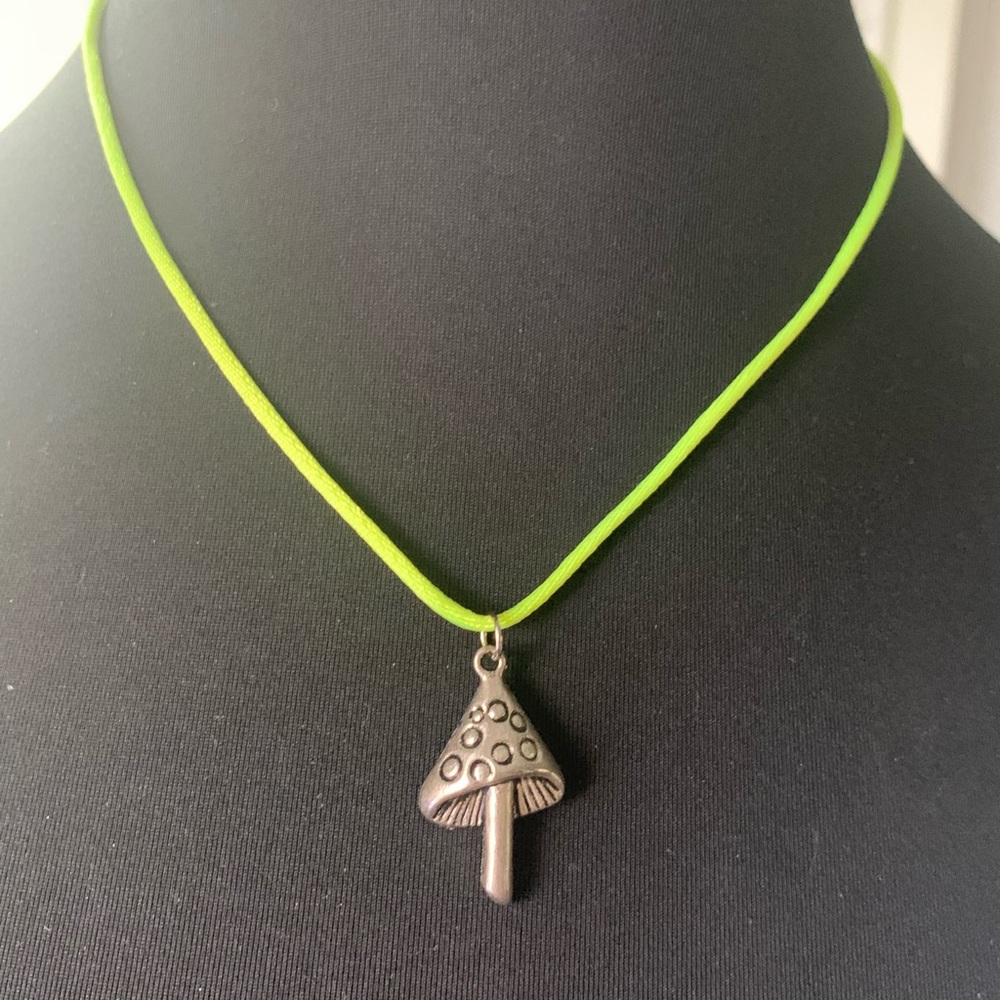 Necklace mushroom pendant charm